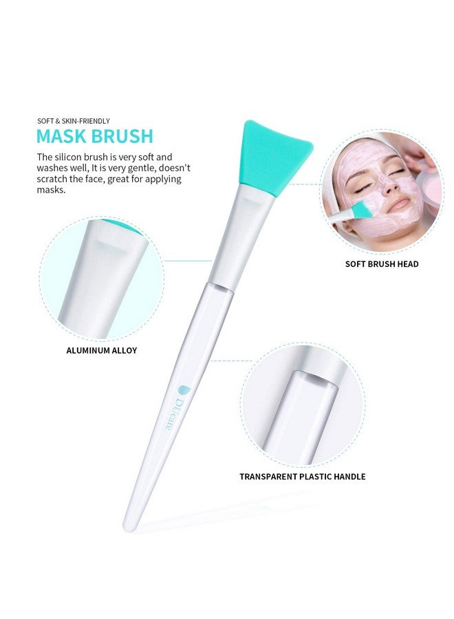 DUcare Silicone Face Brush Double-Ended Facial Cleansing Sponges 4 Pcs Soft Facial Cleansing Brush Mud,Clay Diy - Image 2