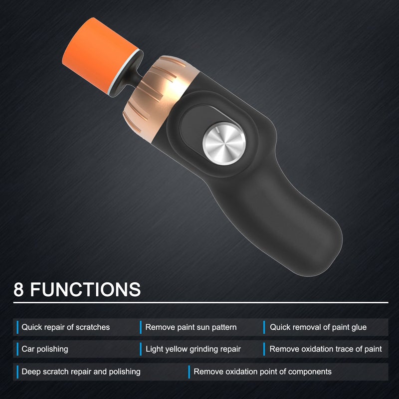 60W Variable Speed Mini Polishing Machine Corded Car Polisher 8500RPM Electric Polisher Cleaning Polishing Waxing Machine Automobile Surface Scratch Repair Tool - Image 2