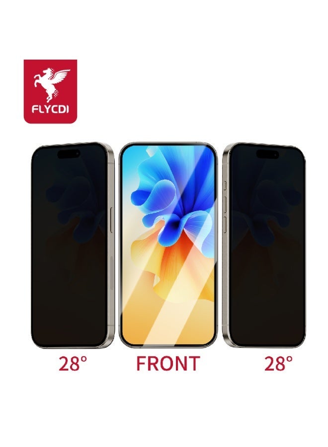 flycdi iPhone XR Privacy Tempered Glass – FLYCDI Ultra FHD Anti-Scratch Screen Protector (5-Pack) - Image 3