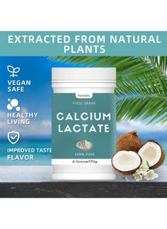 6 oz Calcium Lactate Powder, 100% Pure Calcium Lactate, Food-Grade, Supports Bone Health, Helps Neutralize Food Acidity, Keeps Food Fresh, for Dairy Products, Breads and Pastries and More - pzsku/ZB7EDA52121FF9FBFCAE1Z/45/_/1740202567/dd2ad755-3ccc-46cc-ba76-ecd2b2135e9a