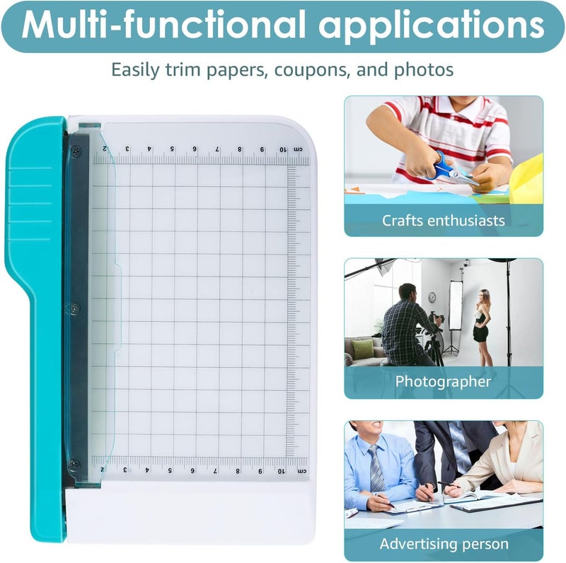 windforgecraft Paper Cutter Guillotine 6 Inch Paper Cutting Board Guillotine Paper Cutter for Classroom Non Slip Professional Paper Cutter and Trimmer Guillotine Paper Cutter Slicer for Office Home School - Image 4