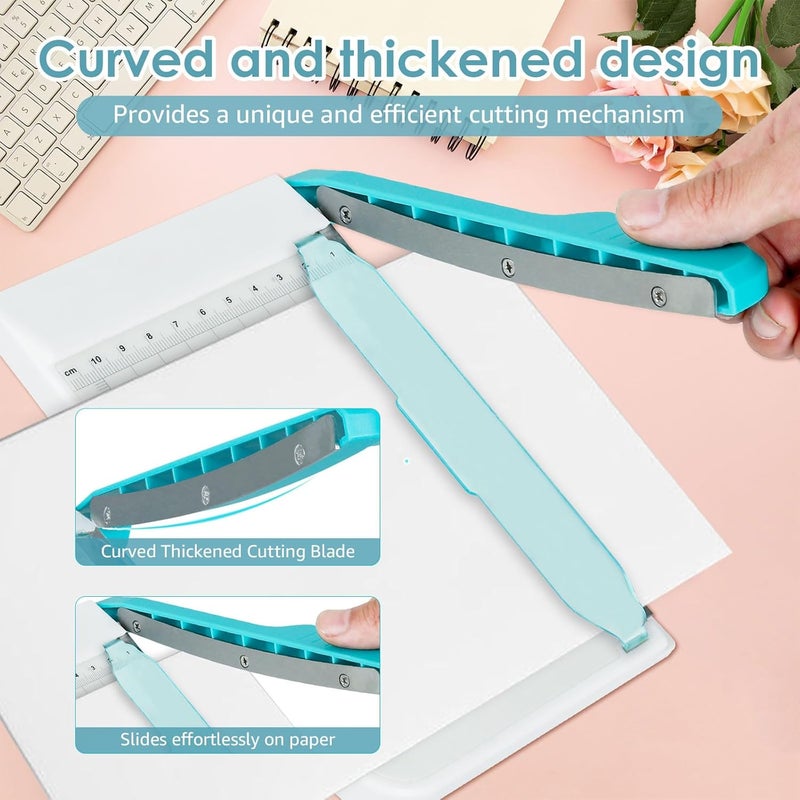 windforgecraft Paper Cutter Guillotine 6 Inch Paper Cutting Board Guillotine Paper Cutter for Classroom Non Slip Professional Paper Cutter and Trimmer Guillotine Paper Cutter Slicer for Office Home School - Image 5