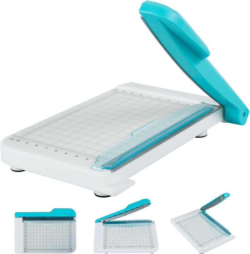 windforgecraft Paper Cutter Guillotine 6 Inch Paper Cutting Board Guillotine Paper Cutter for Classroom Non Slip Professional Paper Cutter and Trimmer Guillotine Paper Cutter Slicer for Office Home School - Image 1