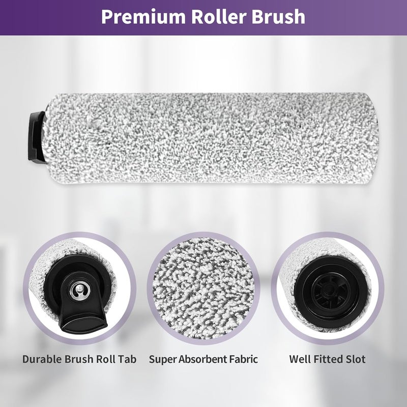 BYOFI Replacement Brush Rollers and Filters Kit for Tineco iFloor 3 and iFloor One S3 Cordless Wet Dry Vacuum Cleaner,Accessories inclue 3 HEPA Filters & 3 Brush Rollers - Image 3