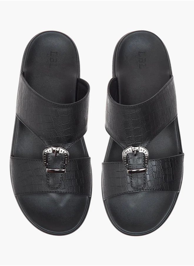 ال بي ال من شو اكسبرس Buckle Accent Slip-On Arabic Sandals