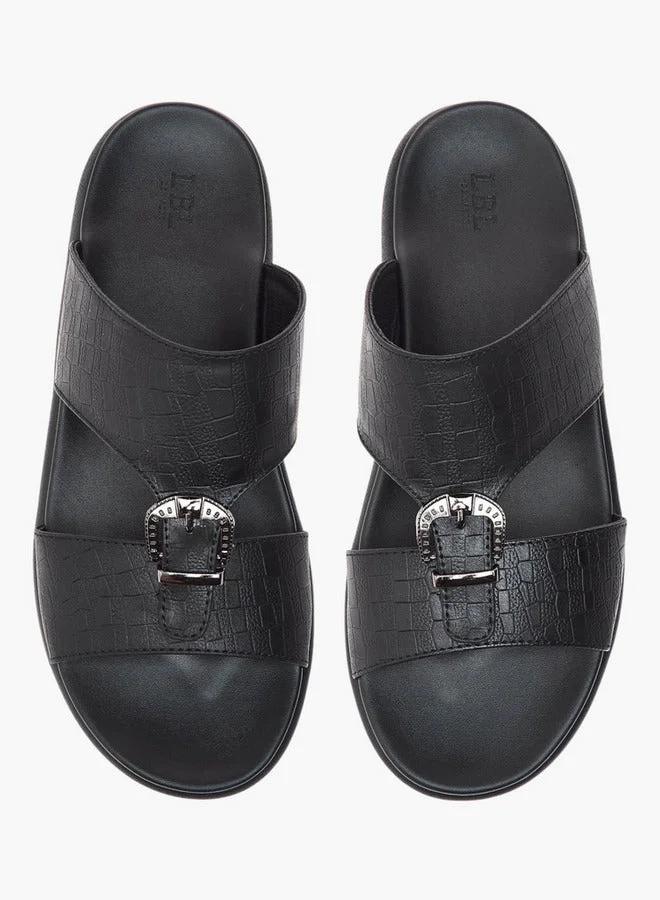 LBL by Shoexpress Buckle Accent Slip-On Arabic Sandals