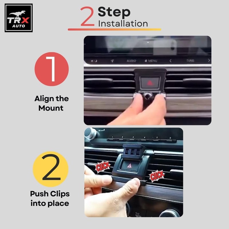  تي ار اكس اوتو حامل هاتف TRX AUTO مع حامل هاتف الجاذبية لنيسان ألتيما (2019 إلى 2021) | ملحقات نيسان ألتيما (2024) | حامل هاتف ألتيما - Image 4