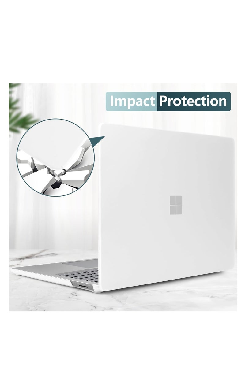 Rubberized Hard Case Compatible with Microsoft Surface Laptop 15-inch Touchscreen Copilot+ PC 2024 (7th Ed Model #2037) Lightweight Durable Scratch-Resistant Easy Install, Frosted Transparent - Image 5