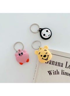 For Apple AirTags Silicone Protective Case Cartoon Minnie Case Airtag Bluetooth Locator Tracker-Color:No Face Male-Applicable Model:AirTags