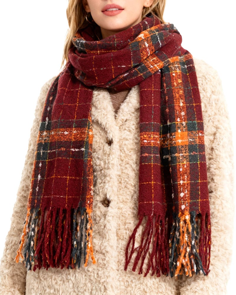 JOYPICKS Women's Long Knit Scarf Winter Chunky Scarfs Warm Big Wrap Thick Winter Fashion Scarves for Outdoor Men & Women - Image 1