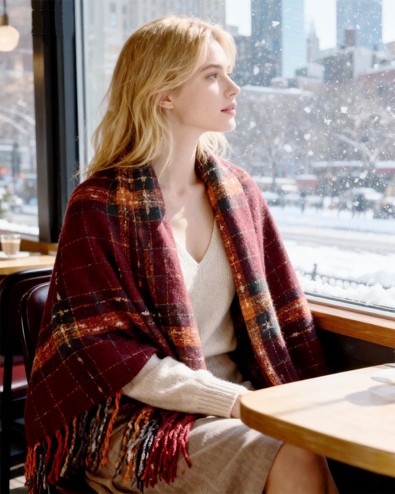 JOYPICKS Women's Long Knit Scarf Winter Chunky Scarfs Warm Big Wrap Thick Winter Fashion Scarves for Outdoor Men & Women - Image 4