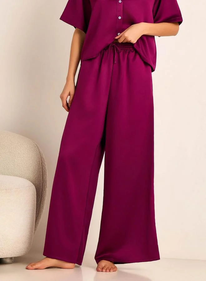 Aadaraya  Aadaraya Pyjama Set Button-Down Shirt & Trousers for Women | Best Price UAE