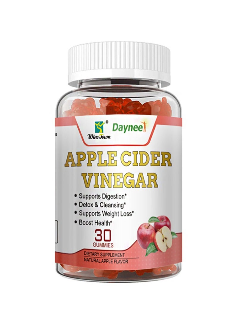 Wins Town 30 Gummies Apple Cider Vinegar，Supports Digestion，Detox & Cleansing，Supports Weight Loss，Boost Health  - Image 1