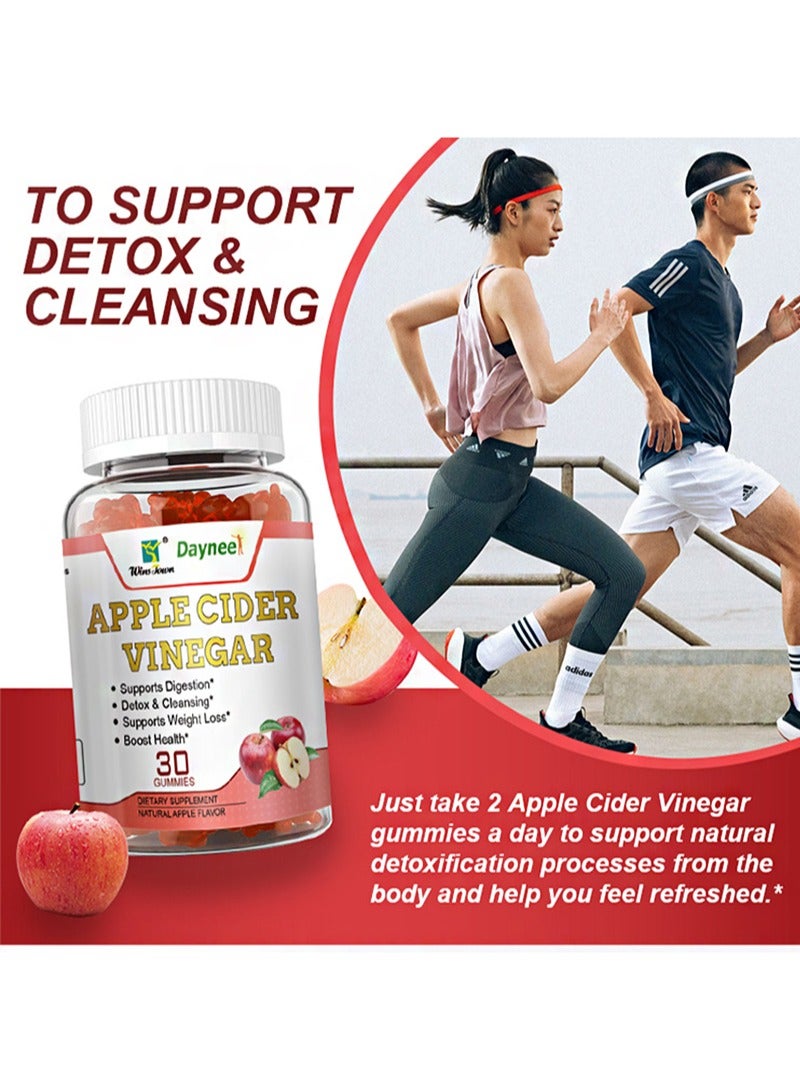 Wins Town 30 Gummies Apple Cider Vinegar，Supports Digestion，Detox & Cleansing，Supports Weight Loss，Boost Health  - Image 4