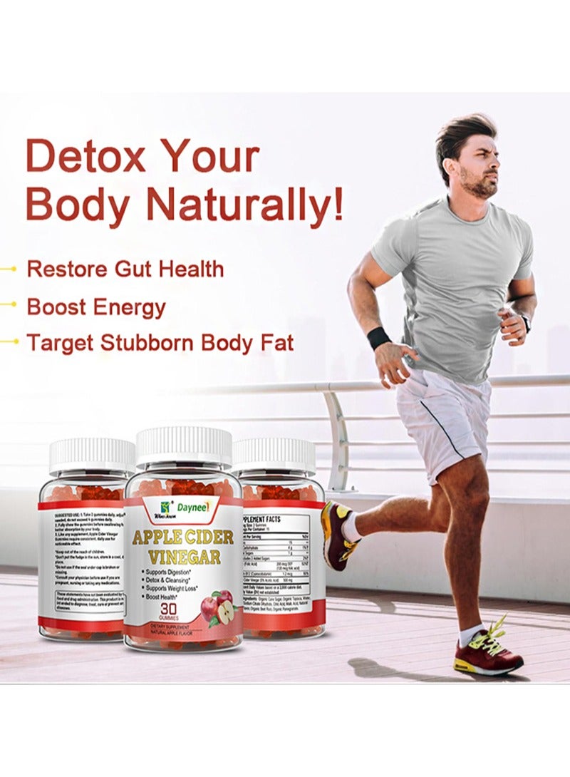 Wins Town 30 Gummies Apple Cider Vinegar，Supports Digestion，Detox & Cleansing，Supports Weight Loss，Boost Health  - Image 5