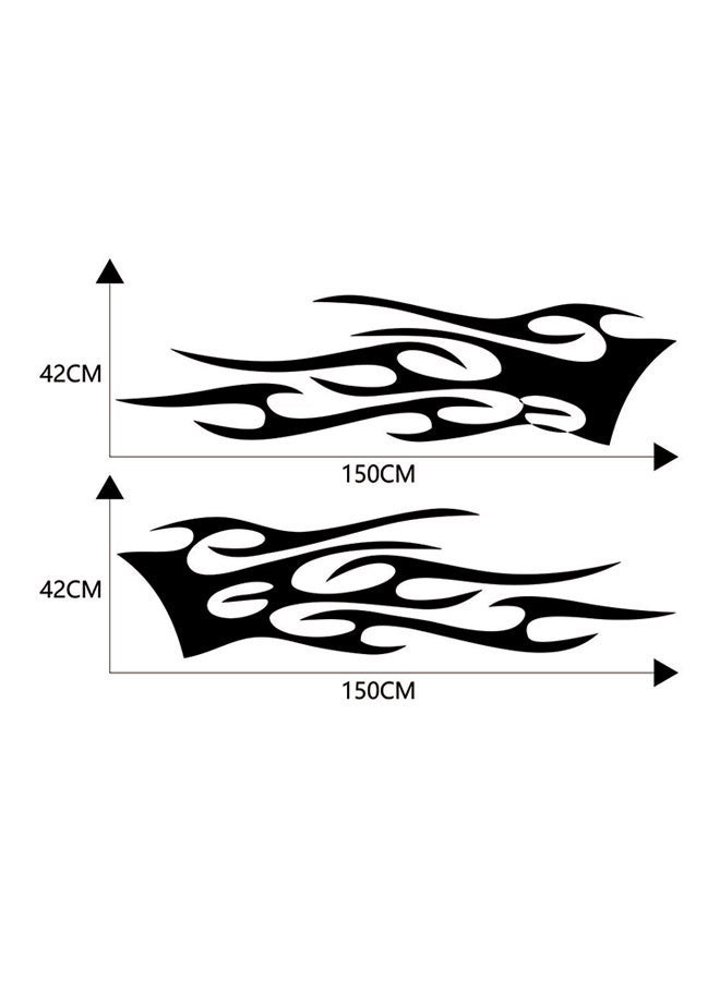 NIBEMINENT 2 Side Creative Flame Car Sticker - Image 2