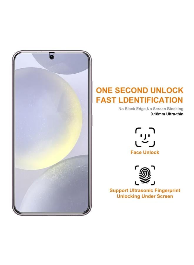 erorex For Samsung Galaxy S24+ 5G ENKAY Easy Install 0.18mm High Alumina Silicon Full Glass Film, Support Ultrasonic Unlock  - Image 5