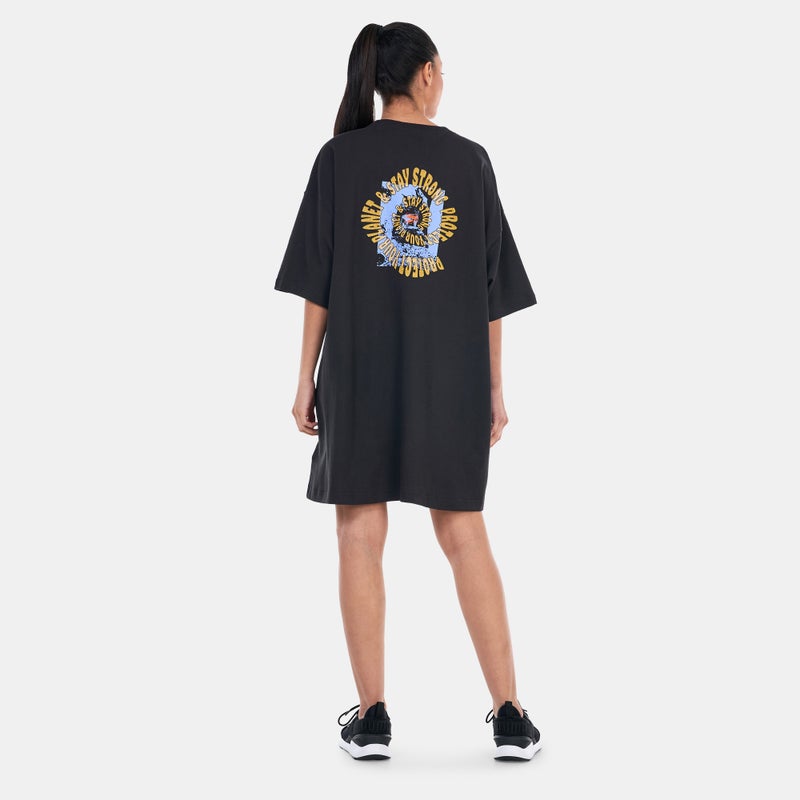 PUMA Women's Downtown Graphic T-Shirt Dress - Image 2
