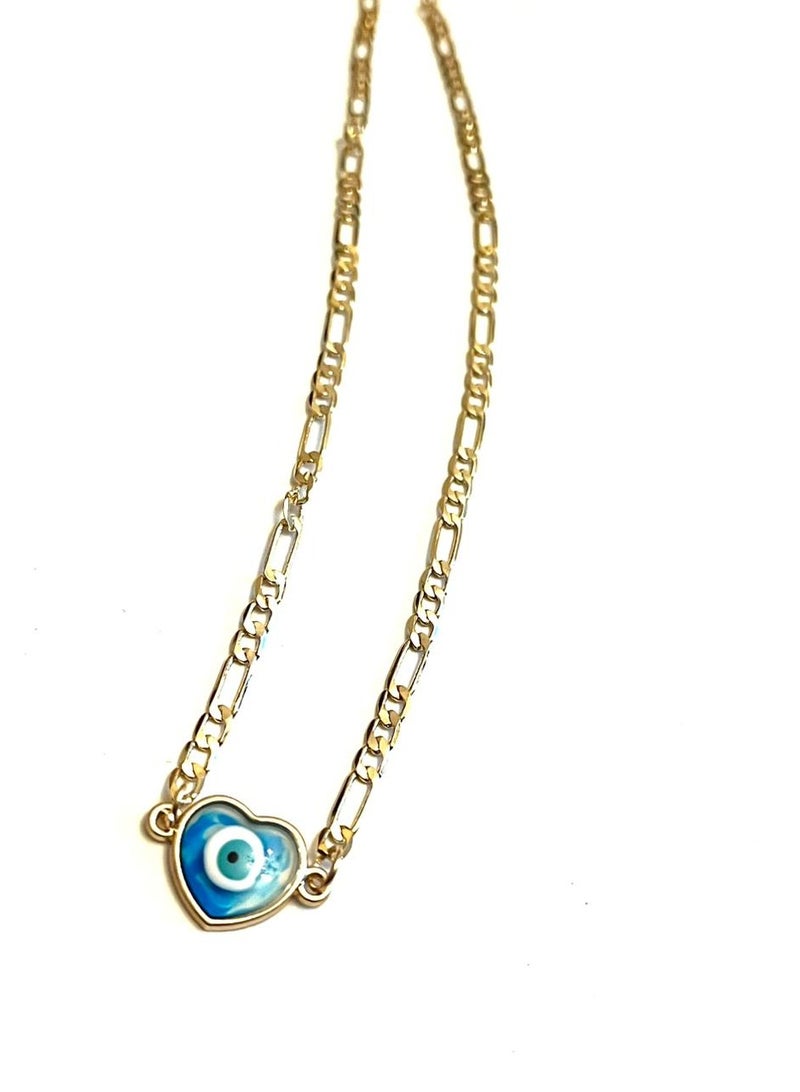 Trio Earrings Devil Eye Necklace  - Image 1