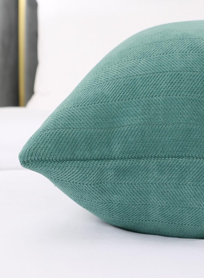 AMBERIS 2 Pillowcases (45×45cm)(Without Insert) Blue-Green, Modern Style 2 Pillowcases (Without Insert) for Home Hotel Decorations - Image 5