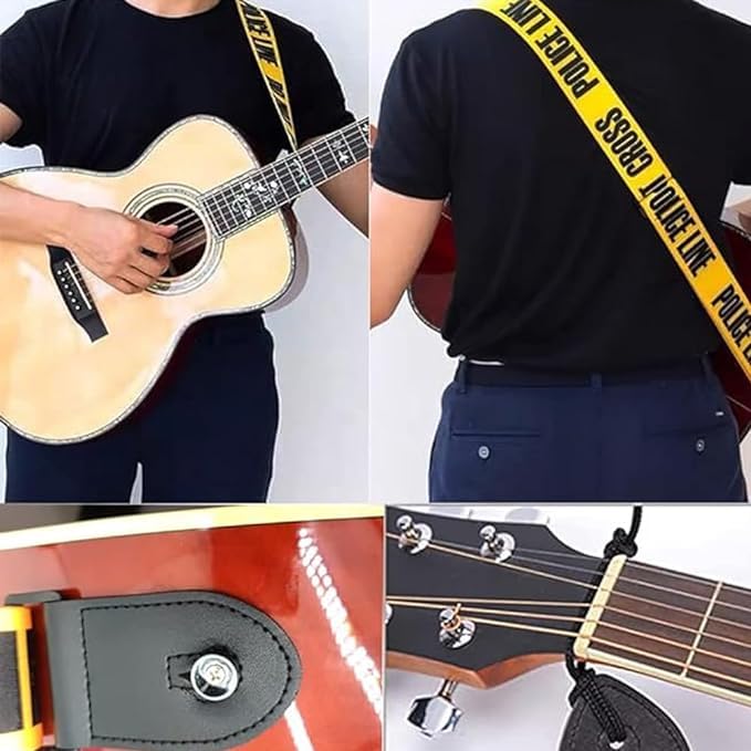 Device Of Urban Infotech حزام جيتار لحزام جيتار أكوستيك وكهربائي قابل للتعديل مع مشبك تصميم حديث حزام جيتار لأكوستيك / باس / جيتارات كهربائية - Image 5