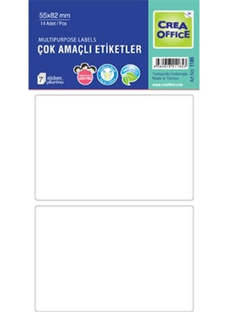 Crea Ticket Crea Worls Office Label 55 X 82 Blank Label 1185 
