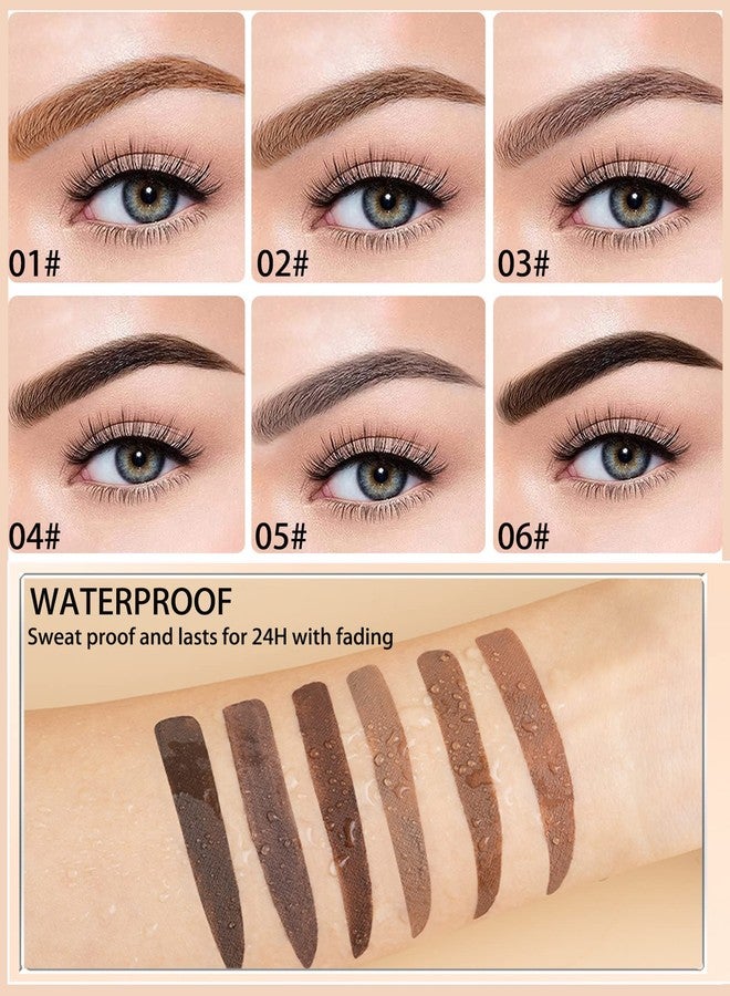 LYSdefeu Waterproof Tinted Eyebrow Gel Ebony & Clear Brow Setting Glue,Liquid Mascara Eye Brow Gel,Long Lasting Smudge-Proof Brow Filler,Brow Fast Sculp, Christmas Eye Makeup Gift Set for Girl Women-06 - Image 5