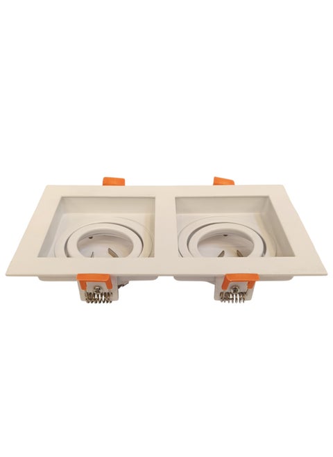 Spot Light Double Frame Square GU10 MQTL1126 F90 IR - White