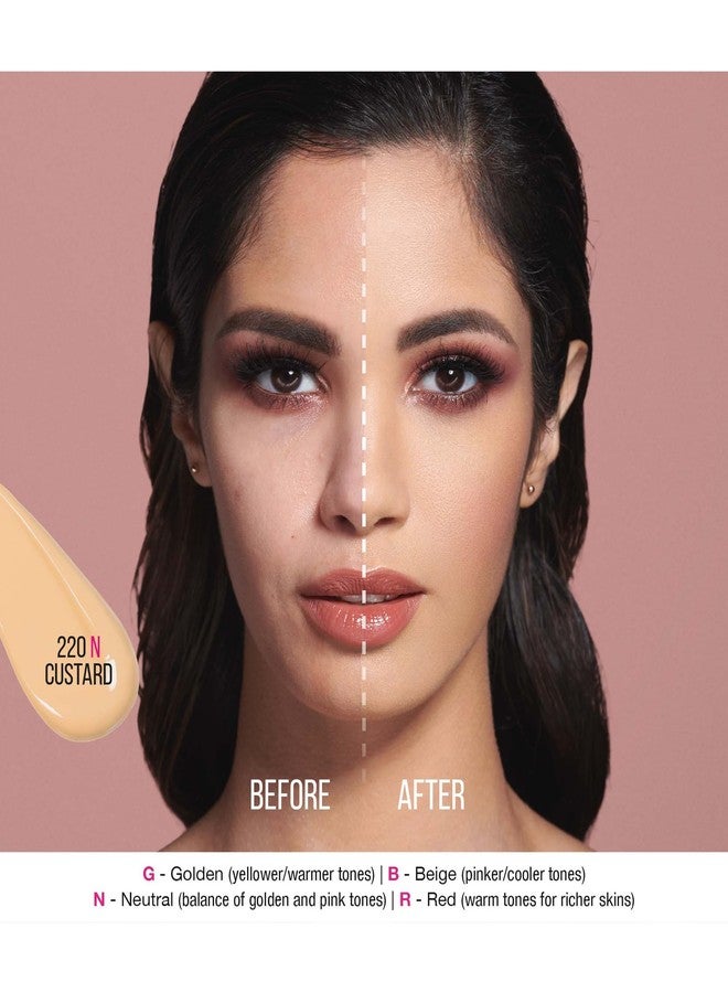 HUDA BEAUTY #FauxFilter Luminous Matte Foundation 220N Custard - Image 3