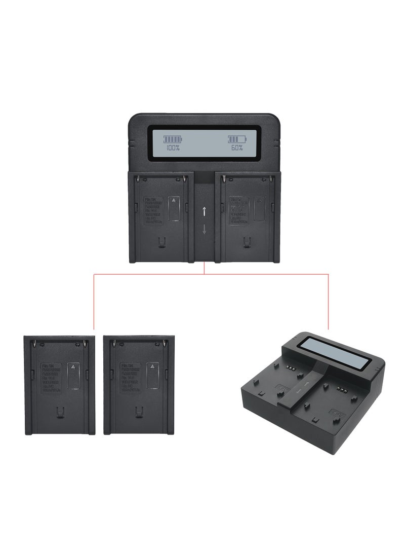DMK Power NP-F970/NP-F960 (9800mAh) 8Pack Battery With DC-03 Digital Dual Battery Charger", made for LED Photo Video Lights and Monitor only (Not for Cameras & Camcorder) - Image 5