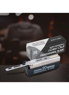 Feather Feather Artist Club Professional Razor Blades - (5 Pack of 20) - Single Straight Edge Razor Blade Refills for Shaving - For Men & Barbers  - Image 2