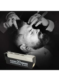 Feather Feather Artist Club Professional Razor Blades - (5 Pack of 20) - Single Straight Edge Razor Blade Refills for Shaving - For Men & Barbers  - Image 4