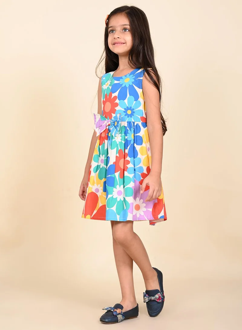 ليل بيكس Floral Cotton Dress