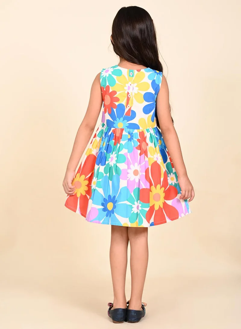 ليل بيكس Floral Cotton Dress