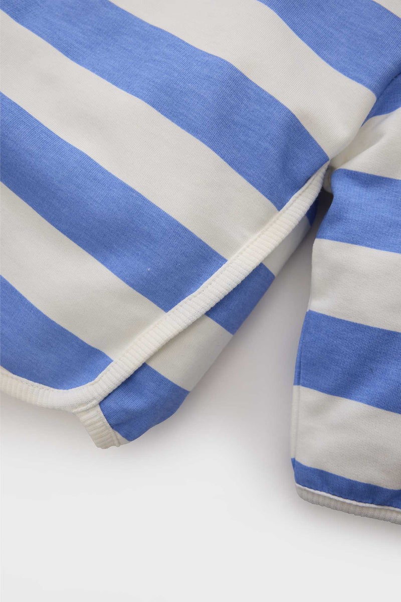 ديفاكتو سويت شيرت بيبي بناتي قصة عادية أزرق - Image 3