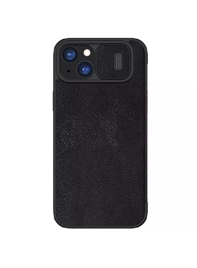 Nillkin Qin Pro Series Leather Cover for Apple iPhone 15 (2023) - Black - Image 1
