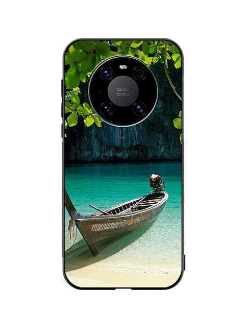 Protective Case Cover For Huawei Mate 40 Boat Lake Design Design Multicolour