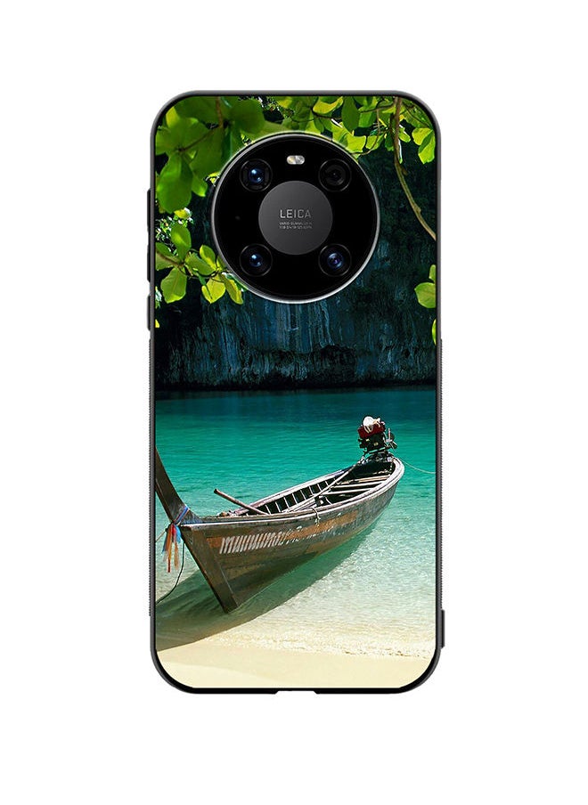 VR CREATIVE - Protective Case Cover For Huawei Mate 40 Boat Lake Design Design Multicolour - Image 1