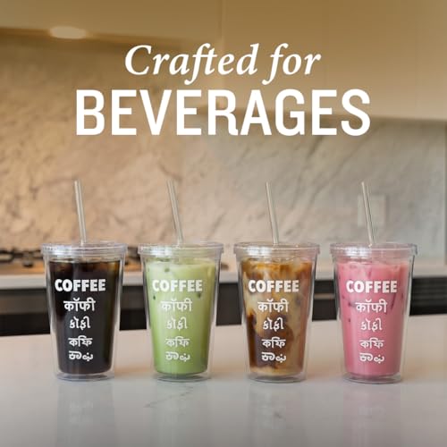 Sleepy Owl Tumbler with Lid and Straw | 475 ml | Secure Seal | Spill Proof | Sipper for Water Tea Smoothie Coffee | Travel Friendly | Suitable for Office | Carry Cold Beverages | Transparent - Image 3