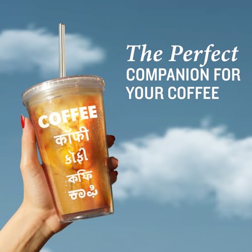Sleepy Owl Tumbler with Lid and Straw | 475 ml | Secure Seal | Spill Proof | Sipper for Water Tea Smoothie Coffee | Travel Friendly | Suitable for Office | Carry Cold Beverages | Transparent - Image 2