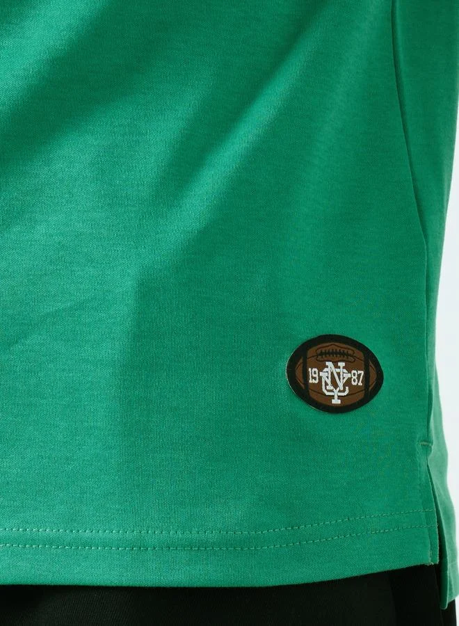 Styli Styli Oversized Embroidered Polo T-Shirt