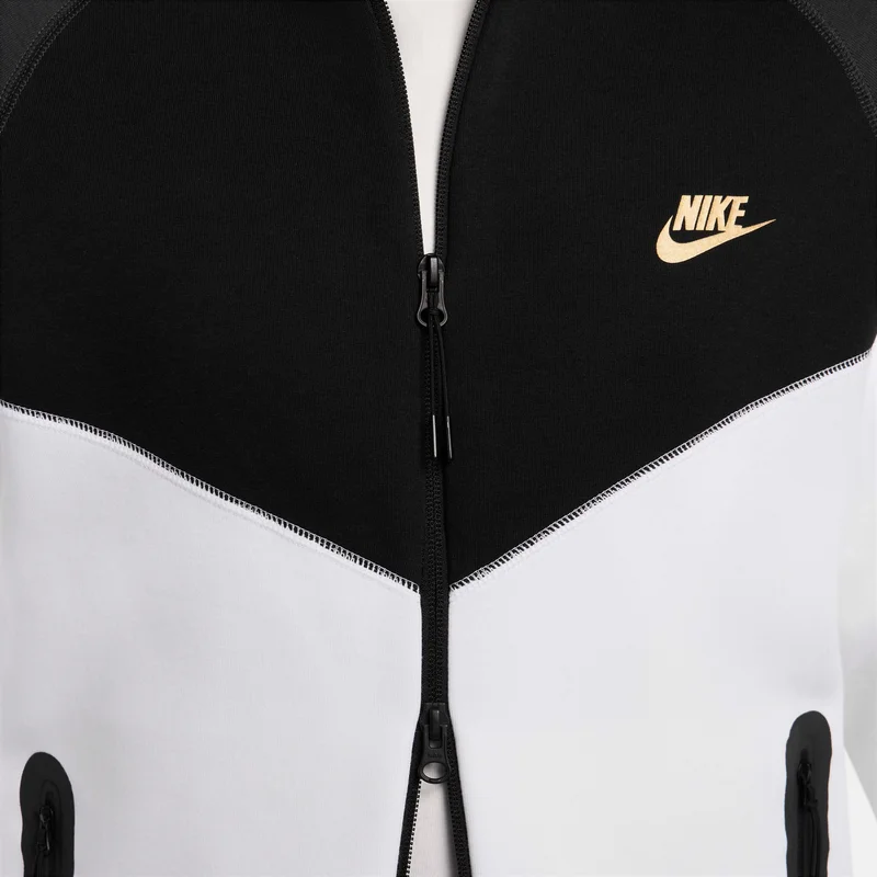 Nike White Men's Sportswear Tech Fleece Windrunner Full-Zip Hoodie for Men | Best Price UAE