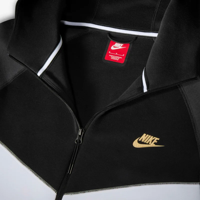 Nike White Men's Sportswear Tech Fleece Windrunner Full-Zip Hoodie for Men | Best Price UAE
