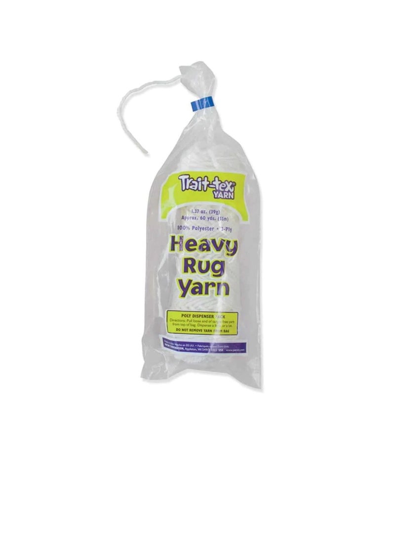 Heavy Rug Yarn 60yds White - Image 2
