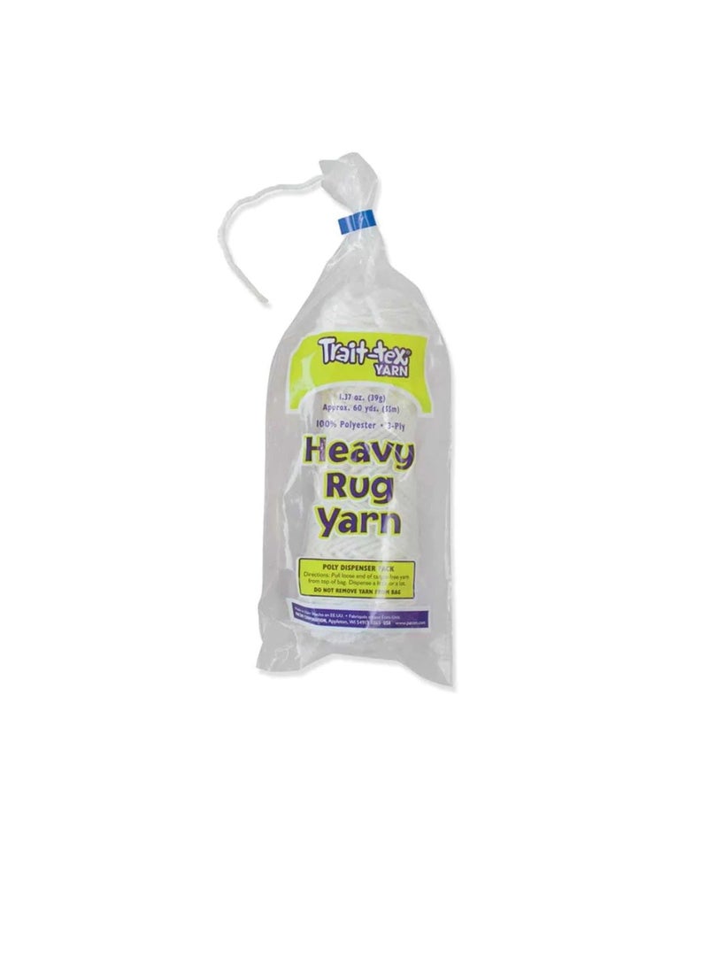 Heavy Rug Yarn 60yds White - Image 1