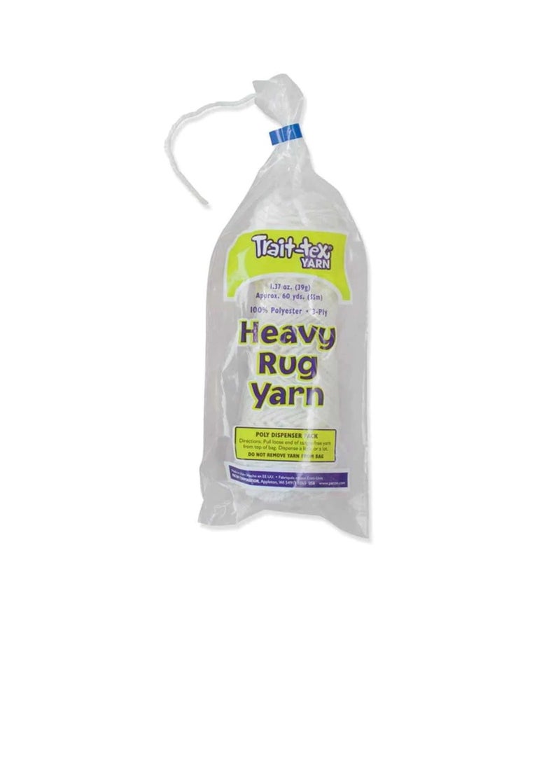 Heavy Rug Yarn 60yds White - Image 3