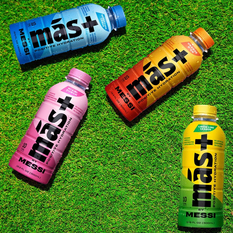 Más+ by Messi 16.9oz Limón Lime League, Sports Drink & Hydration Beverage, Natural Flavors with Vitamins and Electrolytes, No Artificial Sweeteners or Colors, 12-pack - Image 5