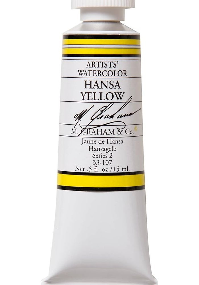 M. Graham & Co. Hansa Yellow Watercolor Paint - 0.5 Fl Oz Tube - Image 1