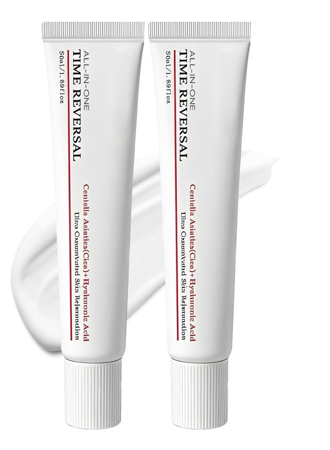 BSpecter 2Pcs Time Reverse Cream, All-In-One Face Moisturizer Cream with Centella Asiatica (Cica, Deeply Hydrating & Nourishing Skin, Firms & Reduces Wrinkles, Collagen & Hyaluronic Acid - Image 1