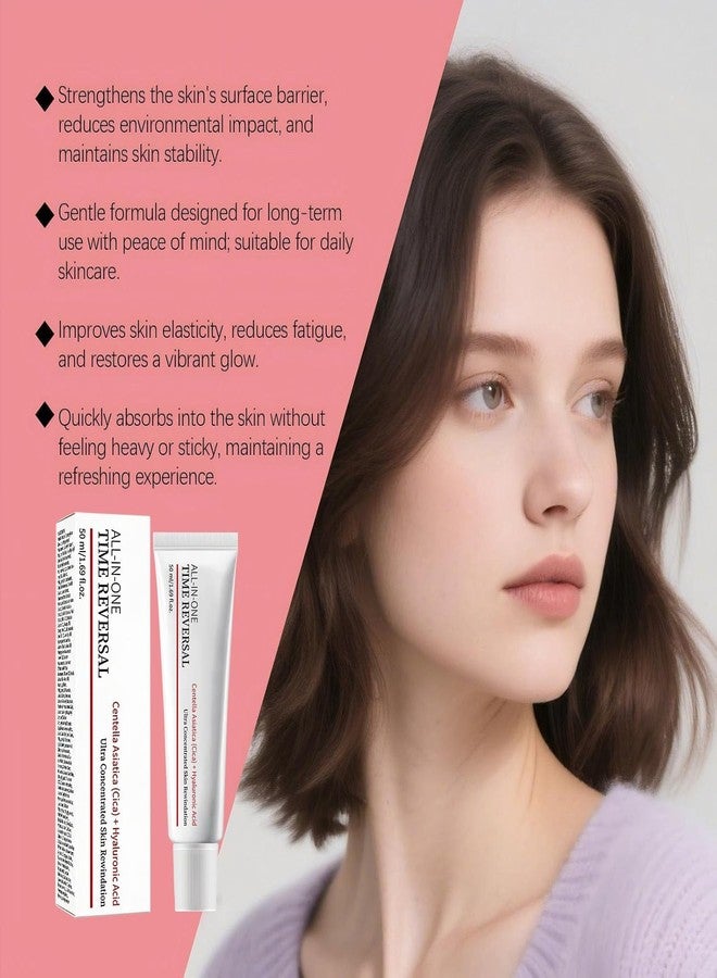 BSpecter 2Pcs Time Reverse Cream, All-In-One Face Moisturizer Cream with Centella Asiatica (Cica, Deeply Hydrating & Nourishing Skin, Firms & Reduces Wrinkles, Collagen & Hyaluronic Acid - Image 3